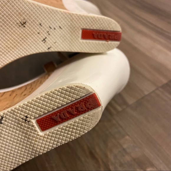 Prada Cork Wedge Strap Heels - Picture 12 of 13